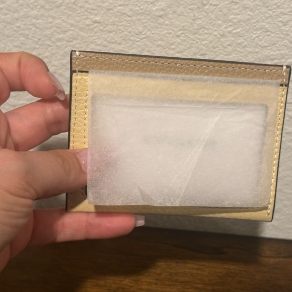 Coach Cream and Tan Card Holder - Picture 5 of 9
